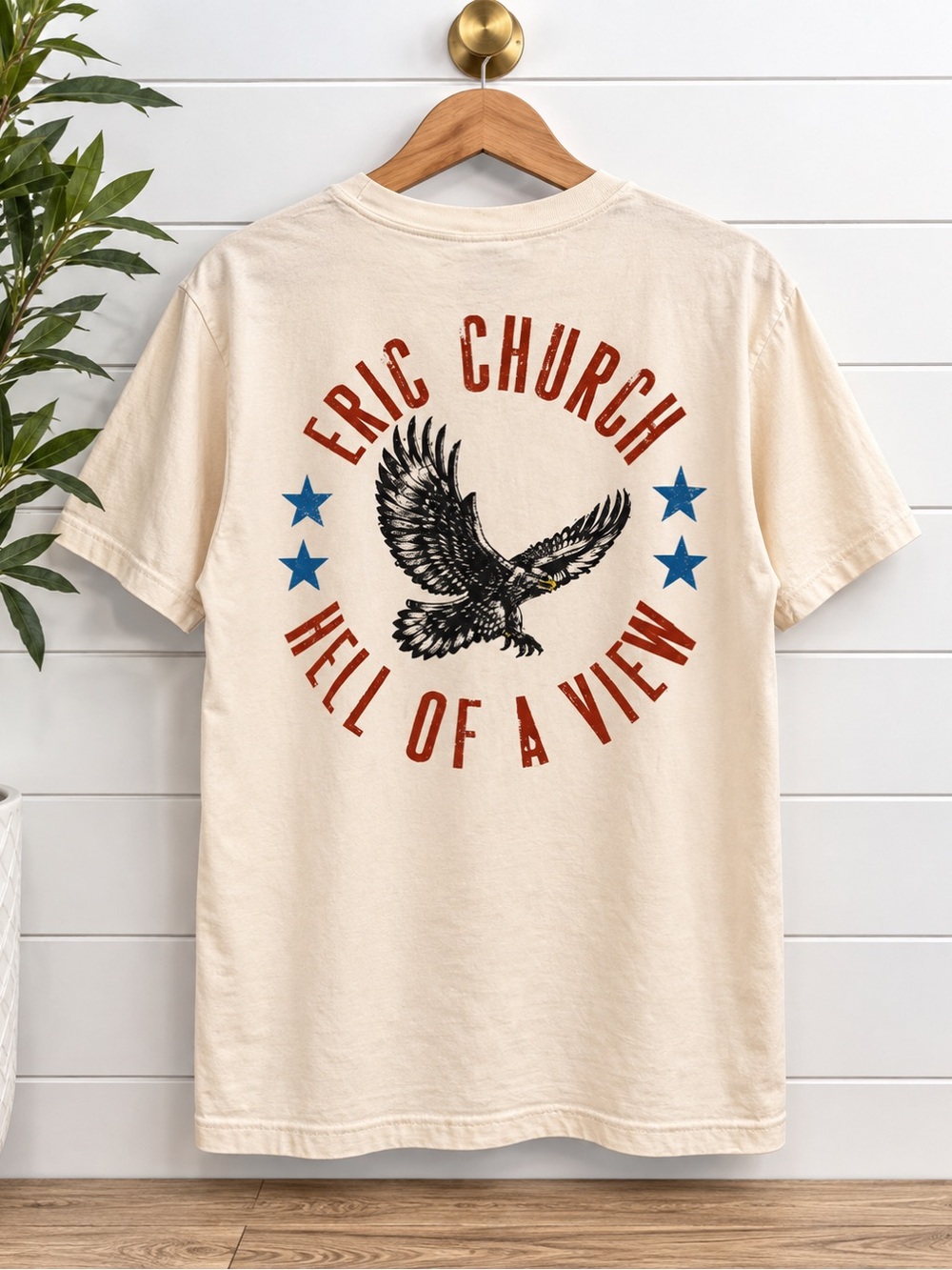 🤠 Eric Church “Hell of a View” Concert T-Shirt Medium NWOT